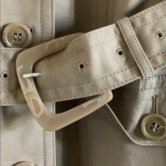 Kenneth Cole Classic Trench Coat Khaki Small - Picture 10 of 10